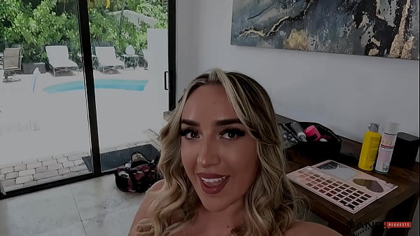 Curvy Blonde Quincy Has A Sexy Request